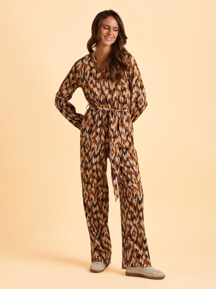 Brakeburn Brown Selenna Jumpsuit - Image 1 of 6 Brakeburn Brown Selenna Jumpsuit - Image 1 of 6