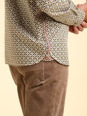 Brakeburn Brown Caldbeck Printed Shirt - Image 2 of 6