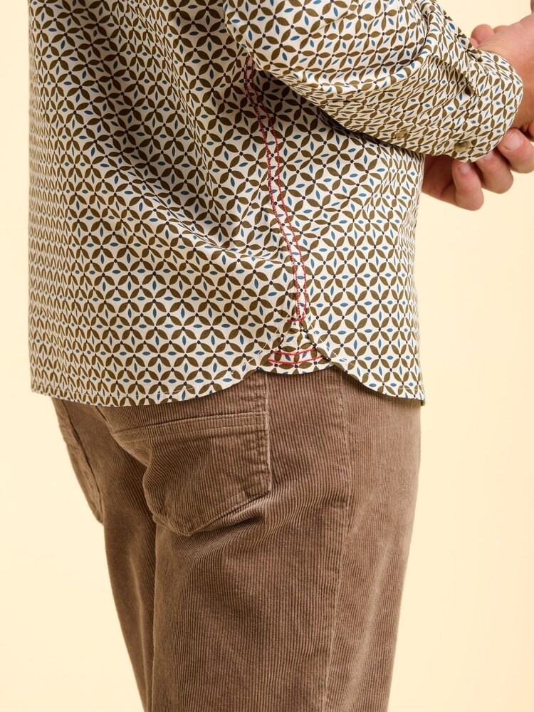 Brakeburn Brown Caldbeck Printed Shirt - Image 2 of 6