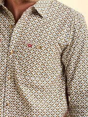 Brakeburn Brown Caldbeck Printed Shirt - Image 3 of 6