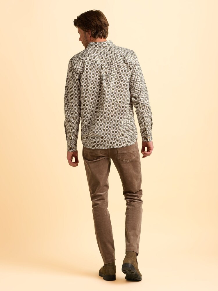 Brakeburn Brown Caldbeck Printed Shirt - Image 6 of 6