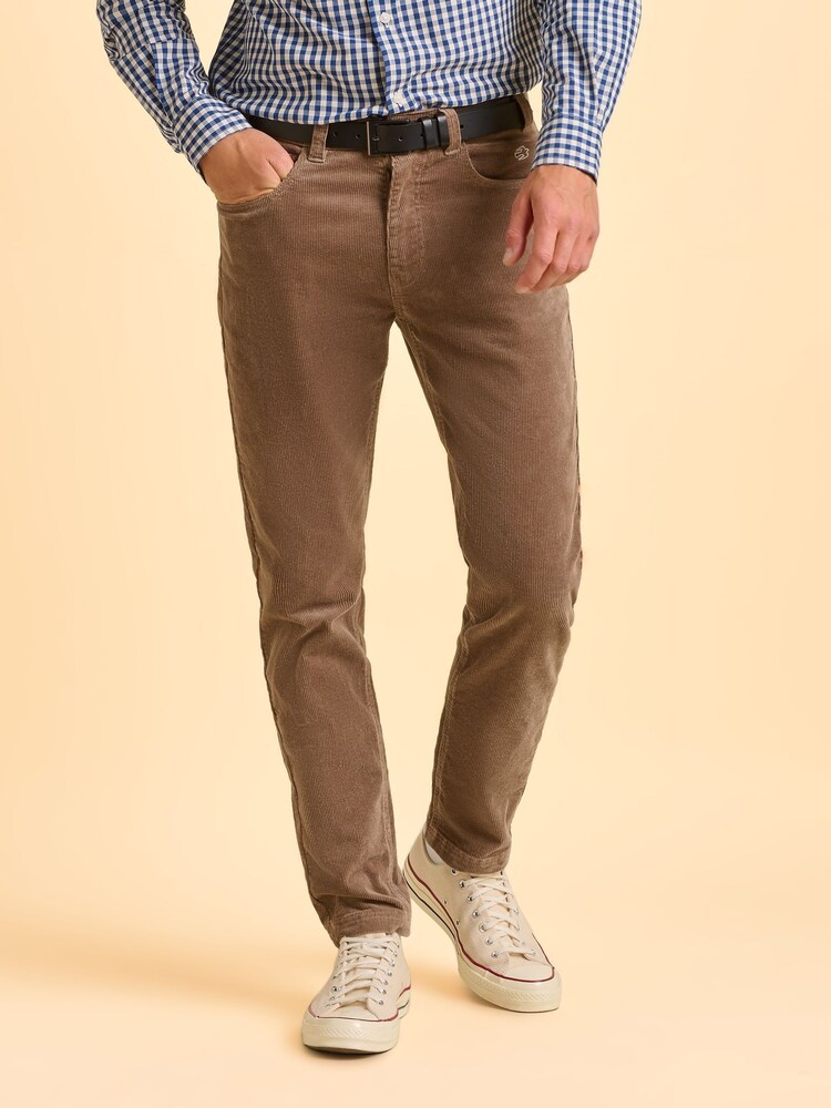 Brakeburn Grey Baycliff Corduroy Trousers - Image 1 of 6 Brakeburn Grey Baycliff Corduroy Trousers - Image 1 of 6