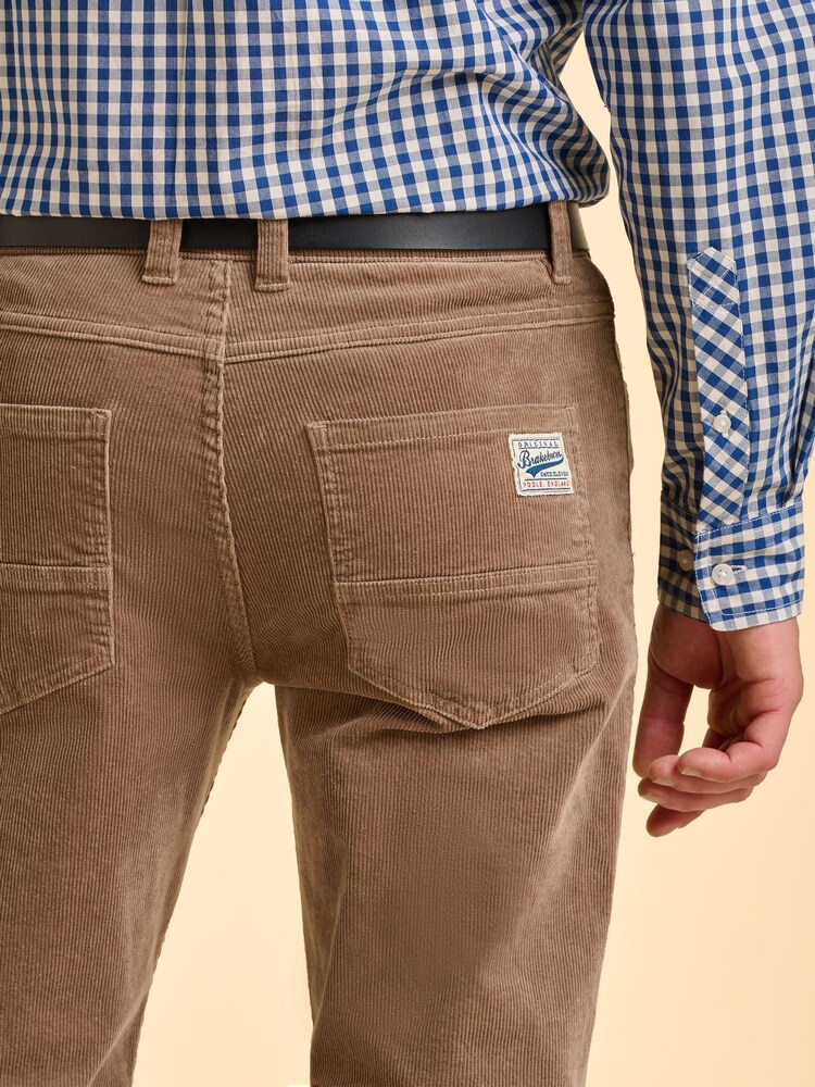 Brakeburn Grey Baycliff Corduroy Trousers - Image 6 of 6 Brakeburn Grey Baycliff Corduroy Trousers - Image 6 of 6
