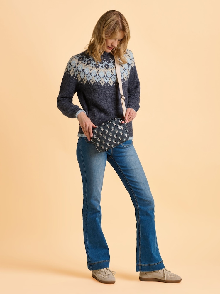 Brakeburn Blue Henna Box Cross-Body Bag - Image 4 of 4 Brakeburn Blue Henna Box Cross-Body Bag - Image 4 of 4