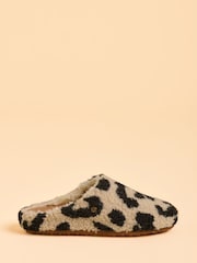 Brakeburn Cream Fireside Fleece Slippers - Image 1 of 4