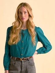 Brakeburn Blue Camilla Blouse - Image 1 of 5