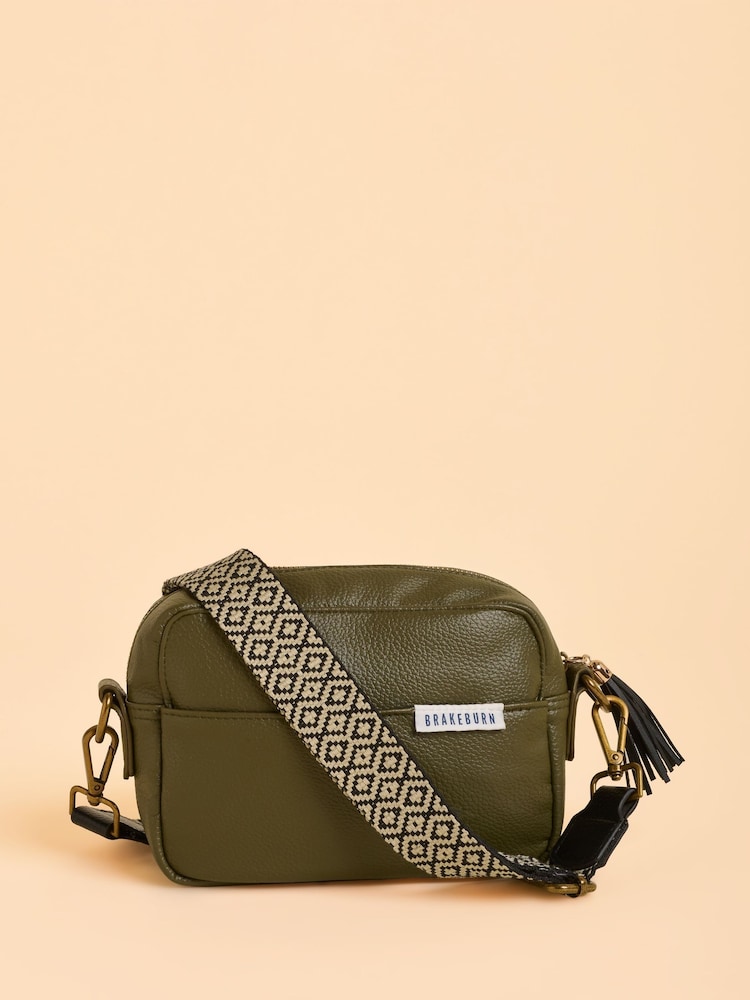 Brakeburn Green Sierra Box Cross-Body Bag - Image 2 of 4 Brakeburn Green Sierra Box Cross-Body Bag - Image 2 of 4