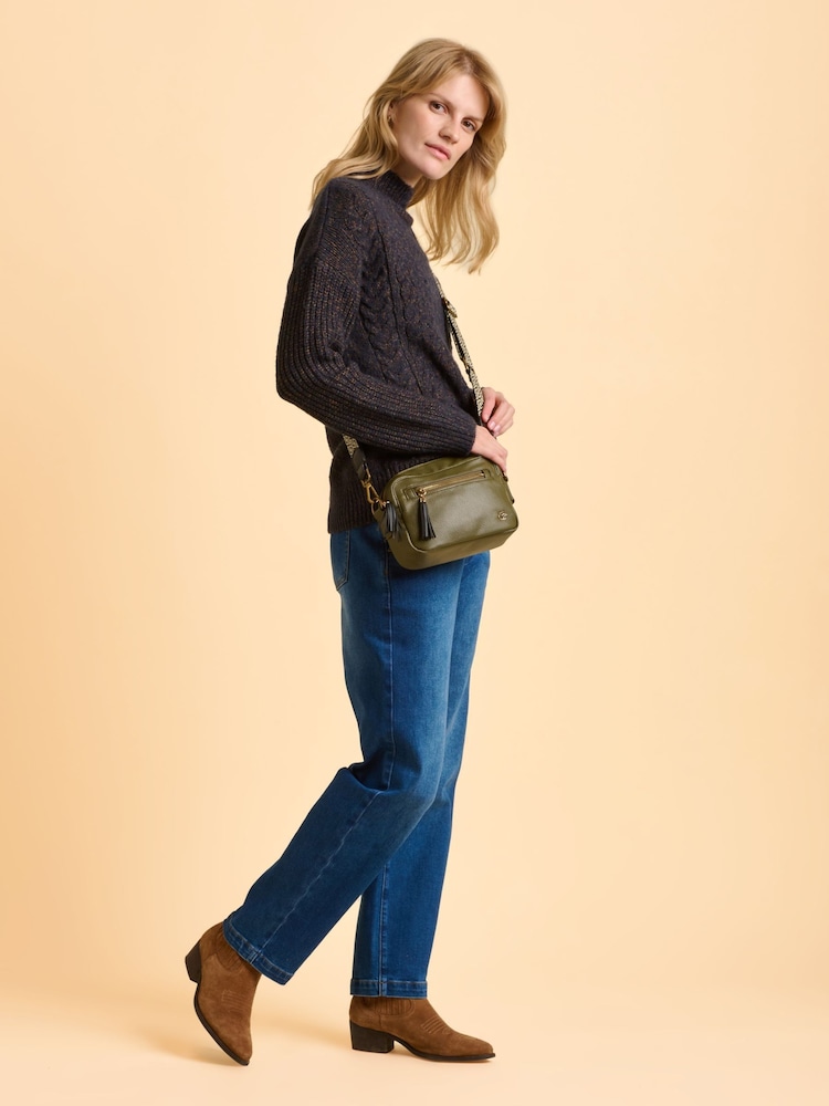 Brakeburn Green Sierra Box Cross-Body Bag - Image 4 of 4 Brakeburn Green Sierra Box Cross-Body Bag - Image 4 of 4