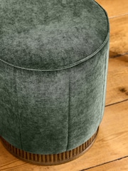 Laura Ashley Hundon Dark Green Barcombe Stool - Image 2 of 5