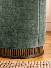 Laura Ashley Hundon Dark Green Barcombe Stool - Image 3 of 5