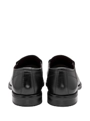 Lotus Black Wide Fit Leather Loafers - Image 3 of 4