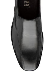 Lotus Black Wide Fit Leather Loafers - Image 4 of 4