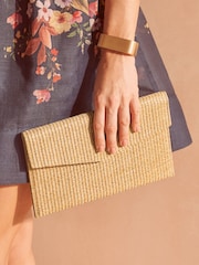 золотистий Рафія - Friends Like These Envelope Wallet Clutch - Image 1 of 7