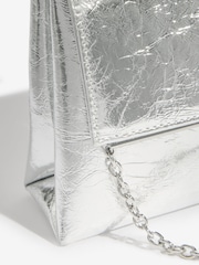 Friends Like These Silver Gold Foldover Clutch Bag - Image 5 of 7