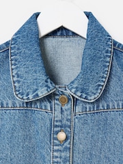 Oliver Bonas Blue Collared Denim Waistcoat - Image 5 of 7