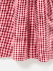 Oliver Bonas Gingham Shirred Bodice Puff Sleeve Midi Dress - Imagem 5 de 7