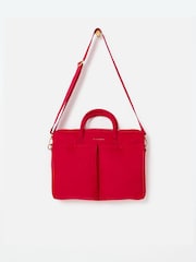 Oliver Bonas Red Ruby Cross-Body Laptop Bag - Image 1 of 6