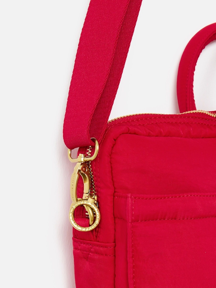 Oliver Bonas Red Ruby Cross-Body Laptop Bag - Image 6 of 6