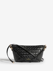 Love & Roses Black Woven Handbag - Image 1 of 5