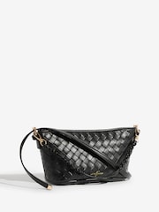Love & Roses Black Woven Handbag - Image 2 of 5