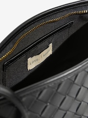 Love & Roses Black Woven Handbag - Image 6 of 7