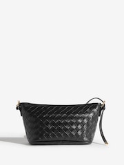 Love & Roses Black Woven Handbag - Image 7 of 7