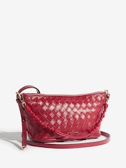 Love & Roses Red Woven Handbag - Image 2 of 5