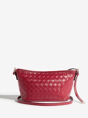 Love & Roses Red Woven Handbag - Image 7 of 7