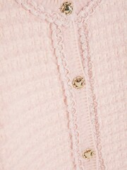 River Island Pink Fluff Boucle Cardigan Set - Image 4 of 6