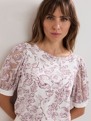 Phase Eight White Kelly Burnout Top - Image 1 of 7
