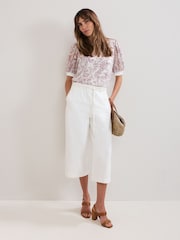 Phase Eight White Kelly Burnout Top - Image 3 of 7