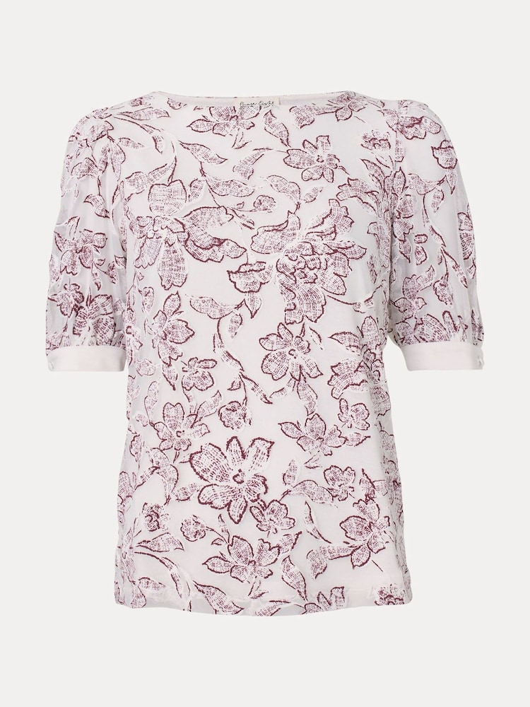 Phase Eight White Kelly Burnout Top - Image 7 of 7