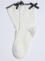 Boux Avenue White 4 Pack Pointelle Socks - Image 4 of 9