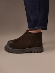 Celtic & Co. Green Toe Cap Ankle Boots - Image 1 of 7