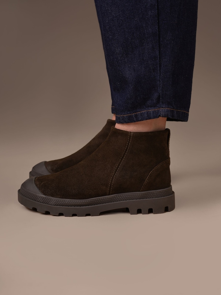Celtic & Co. Green Toe Cap Ankle Boots - Image 1 of 7