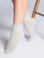 Boux Avenue Grey 5 Pack Bx Trainer Socks - Image 5 of 5