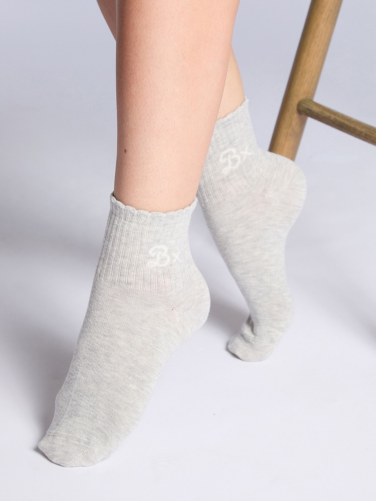 Boux Avenue Grey 5 Pack Bx Trainer Socks - Image 5 of 5 Boux Avenue Grey 5 Pack Bx Trainer Socks - Image 5 of 5