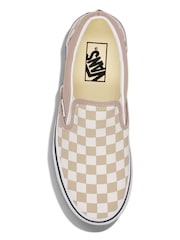 Vans Light Brown Classic Slip On Trainers - Image 2 of 2