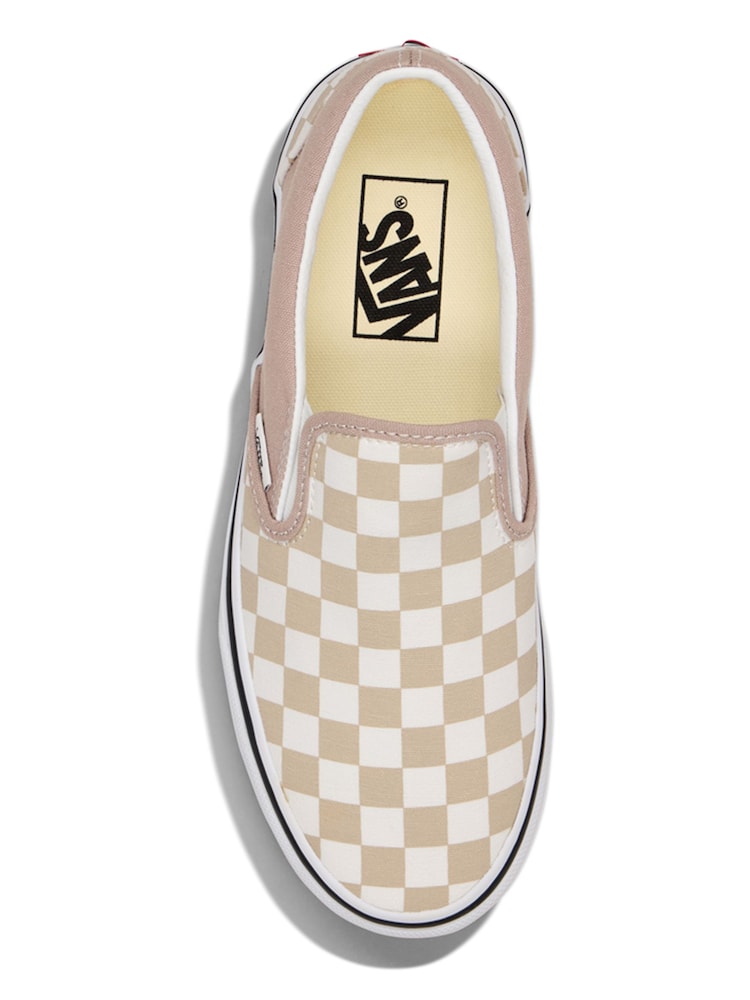 Vans Light Brown Classic Slip On Trainers - Image 2 of 2