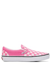 Vans Pink Classic Slip On Trainers - Image 1 of 2
