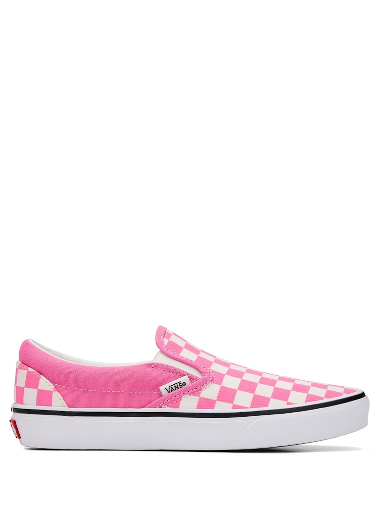 Vans Pink Classic Slip On Trainers - Image 1 of 2