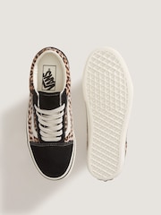 Vans Leopard Old Skool Trainers - Image 5 of 5