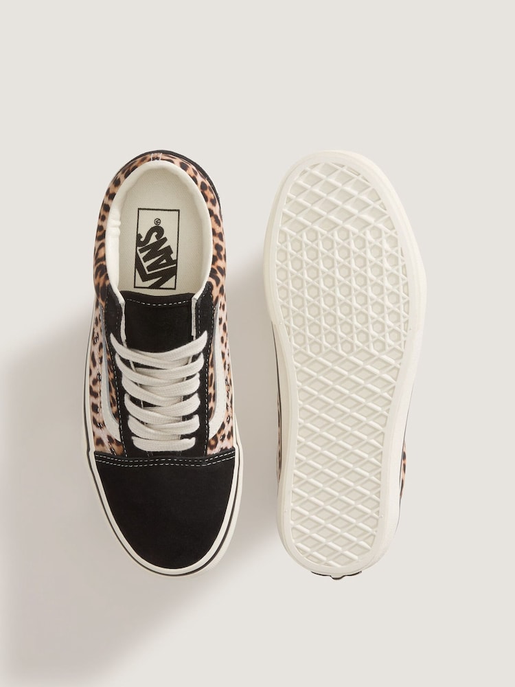Vans Leopard Old Skool Trainers - Image 5 of 5