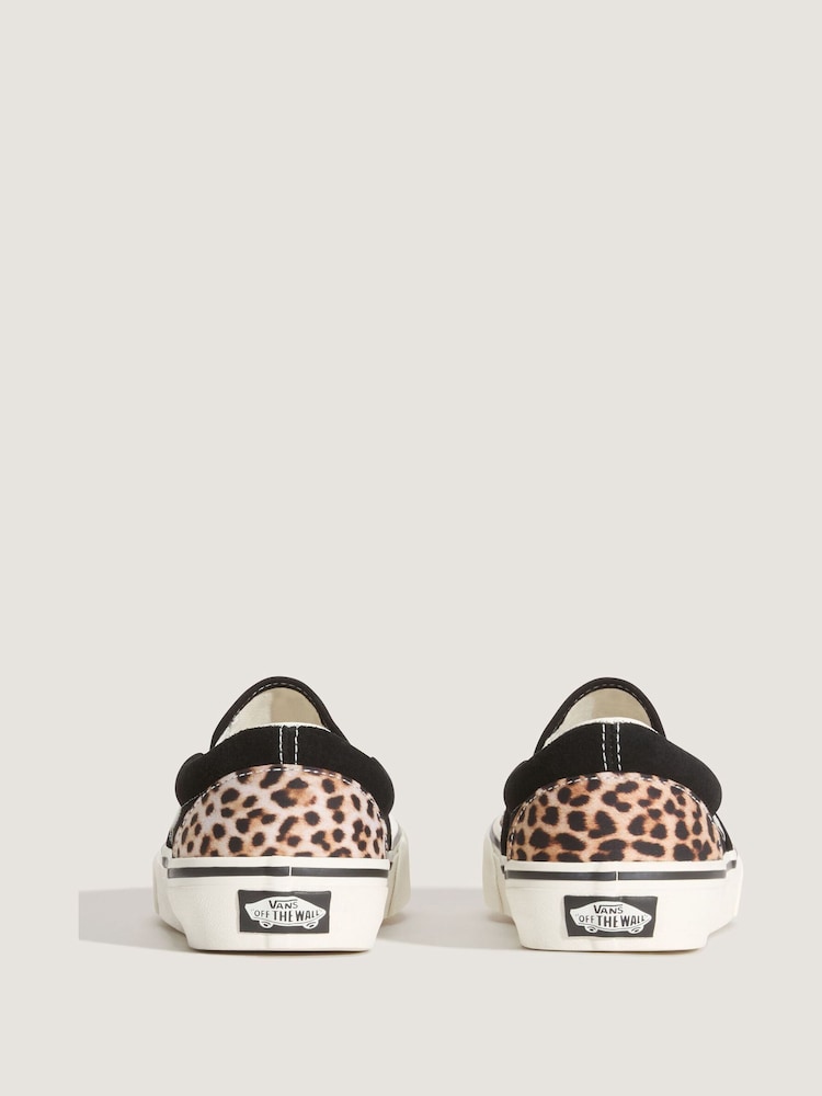 Vans Leopard Classic Slip On Trainers - Image 2 of 5