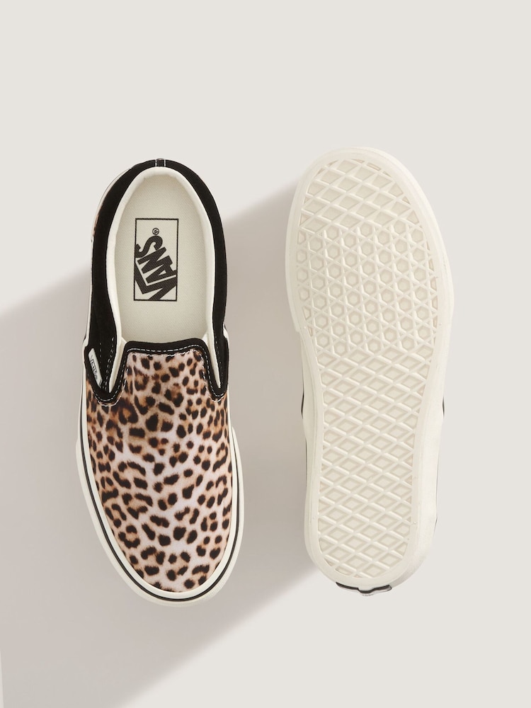Vans Leopard Classic Slip On Trainers - Image 5 of 5