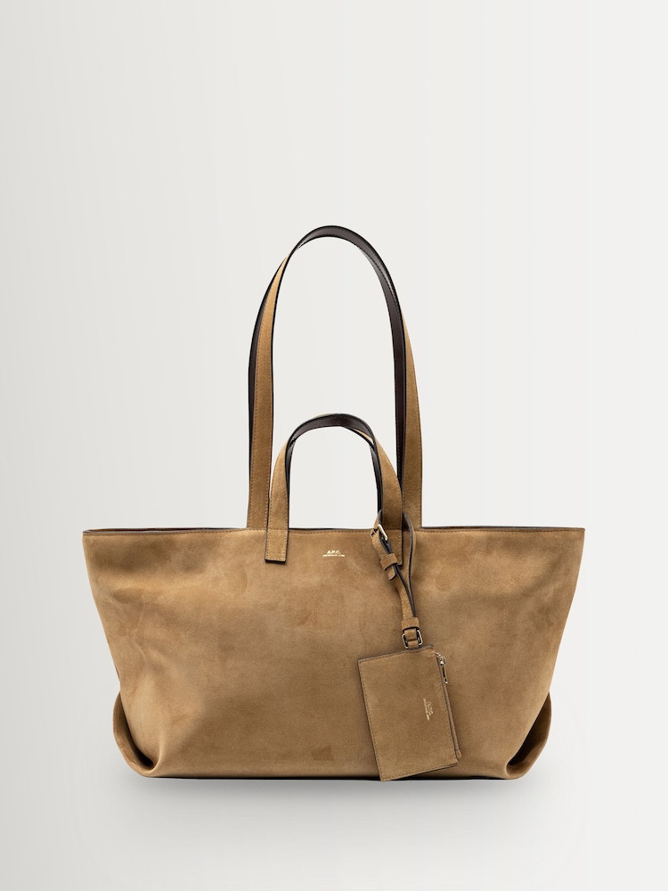 A.P.C. Suede Brown Le Drummer Bag - Image 1 of 4