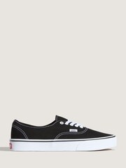 Vans Black on White Authentic Trainers - Image 2 of 6