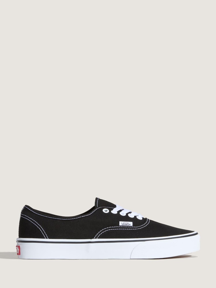 Vans Black on White Authentic Trainers - Image 2 of 6