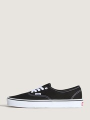 Vans Black on White Authentic Trainers - Image 3 of 6