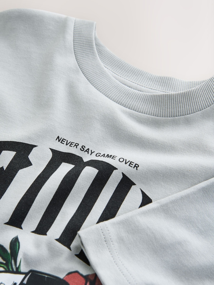 رمادي Gaming - تي شيرت برسمة كم قصير (3 - 16 سنة) - صورة 7 من 7